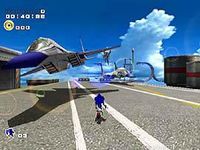 une photo d'Ã©cran de Sonic Adventure 2 sur Sega Dreamcast